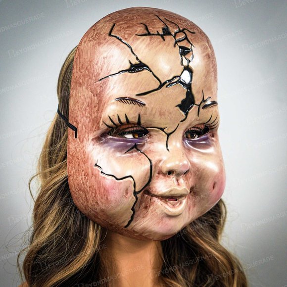 Scary Halloween Face Mask Chucky Baby Doll Mask - Picture 2 of 3